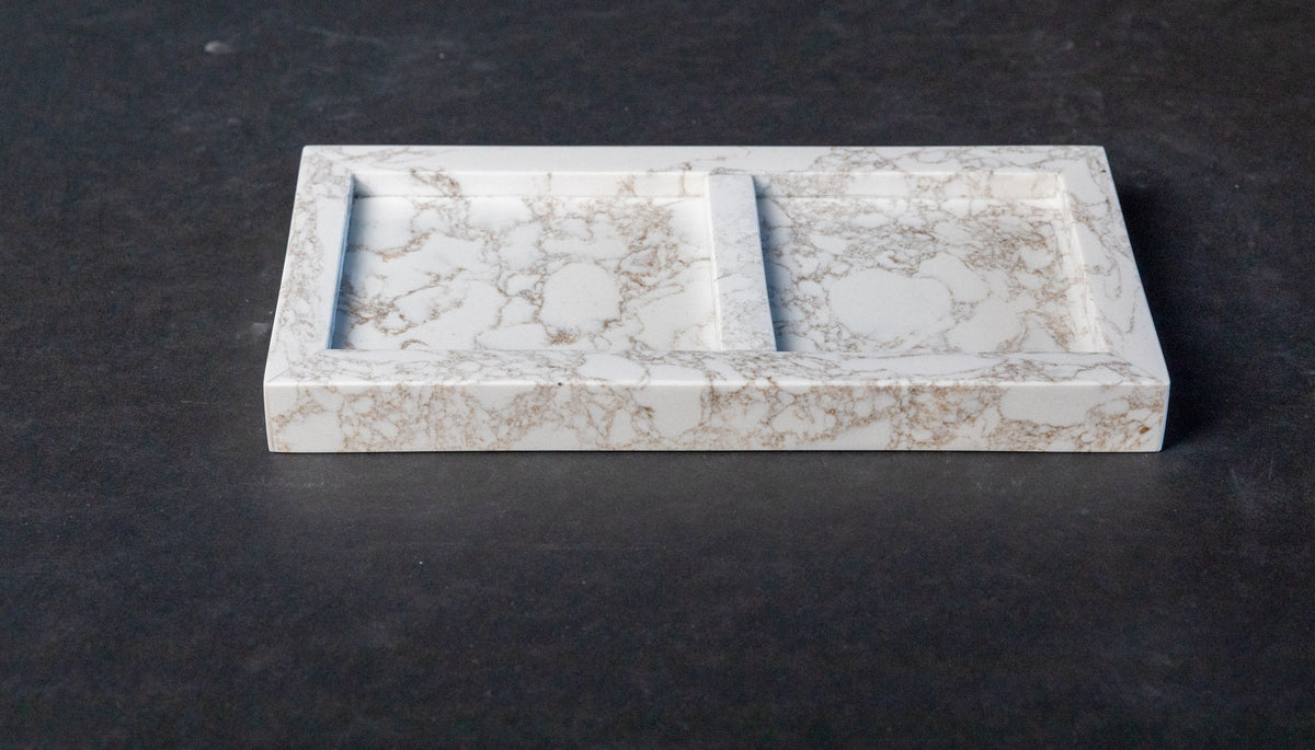 Third Coast Stone divided quartz jewelry organizer