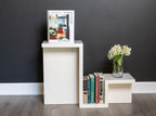 Third Coast Stone quartz book-end side table set
