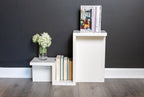 Third Coast Stone quartz book-end side table set
