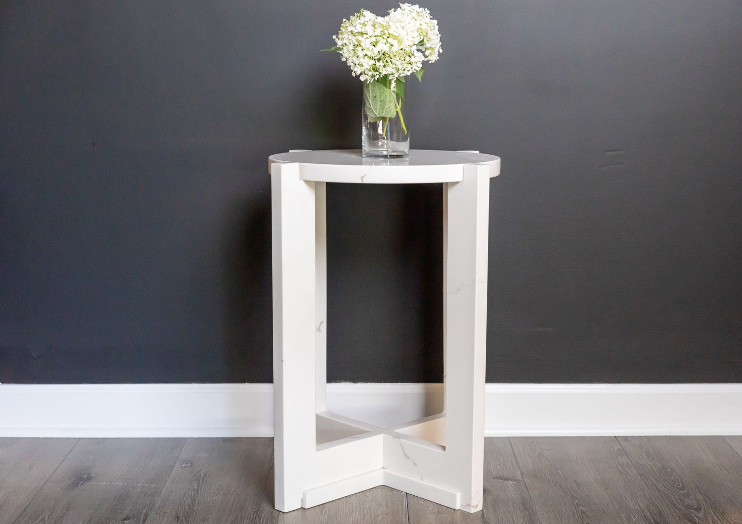 Framed Round Accent Table