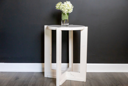 Framed Round Accent Table