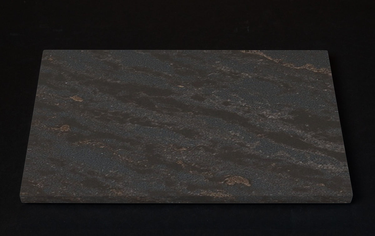 Quartz cheese board in Remington Brass Satin | Third Coast Stone