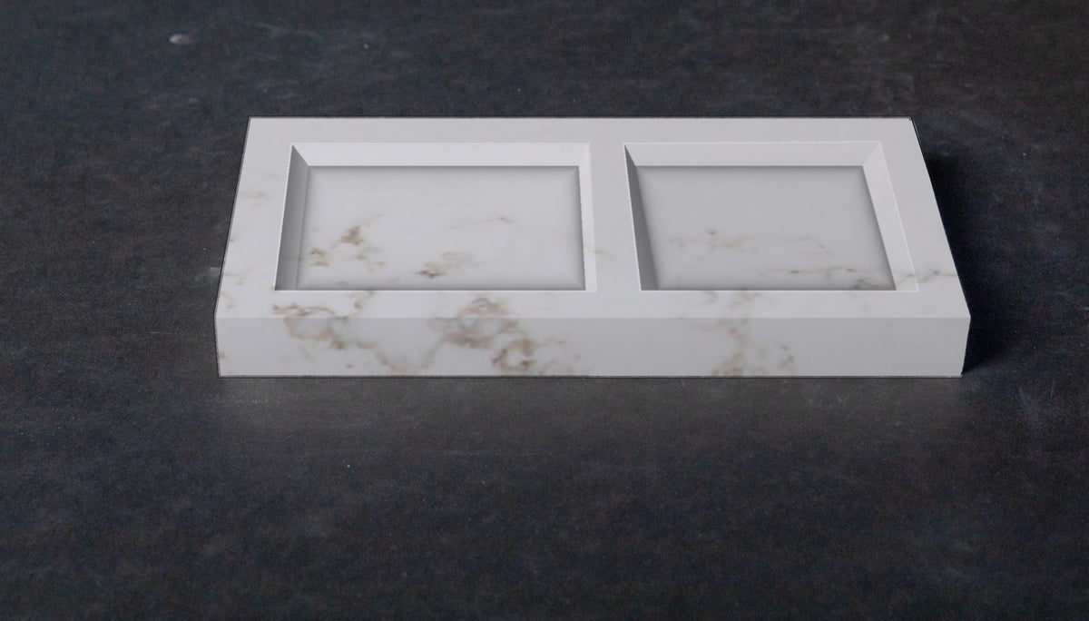 Quartz jewelry organizer in Stratus | Third Coast Stone