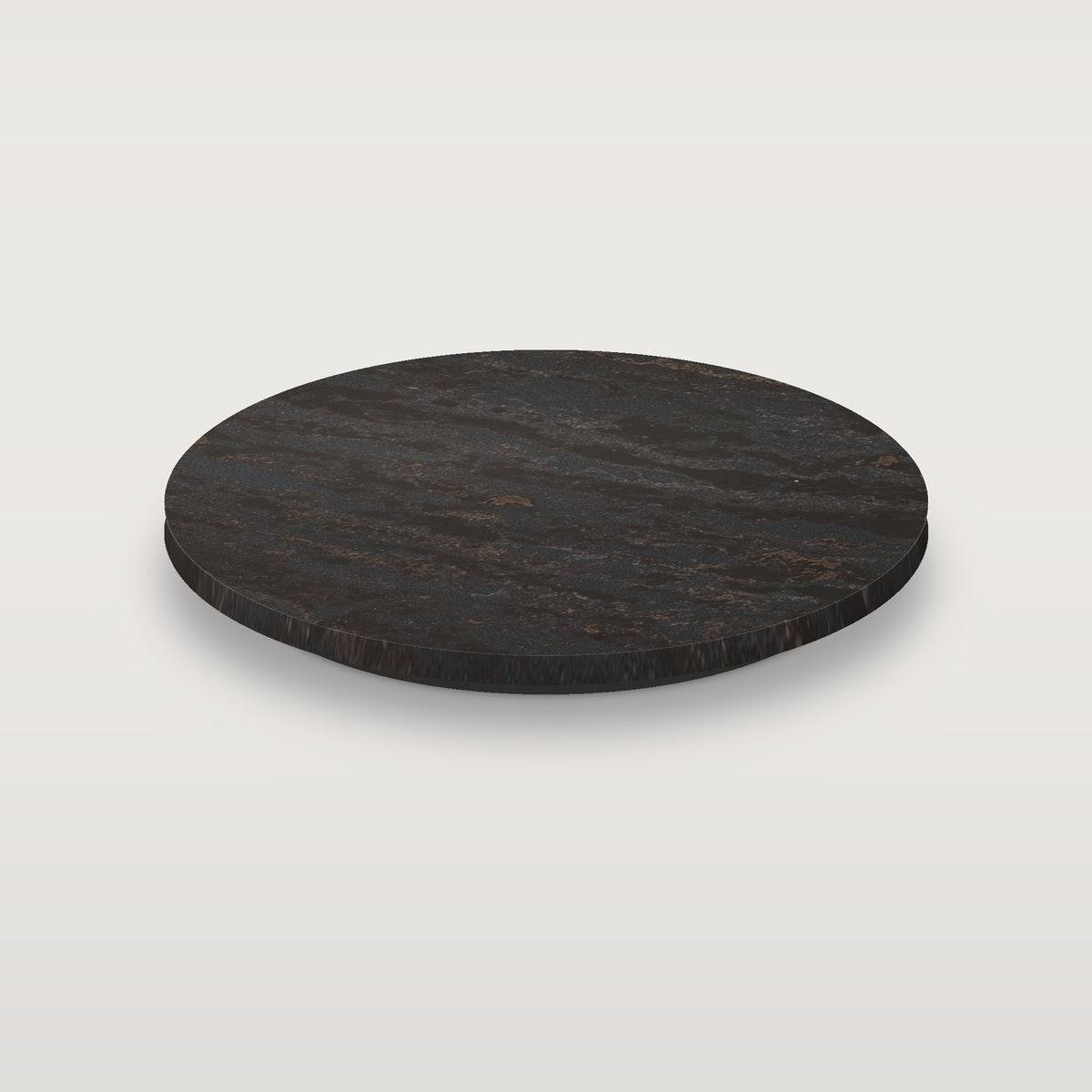 Quartz lazy susan in Remington Brass Satin (digital color preview)