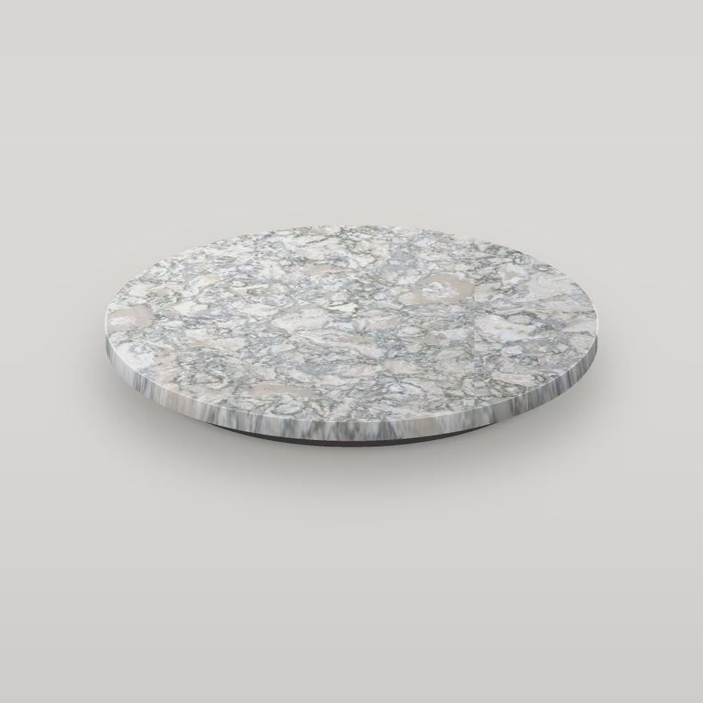Quartz lazy susan in Berwyn spinning (digital color preview)
