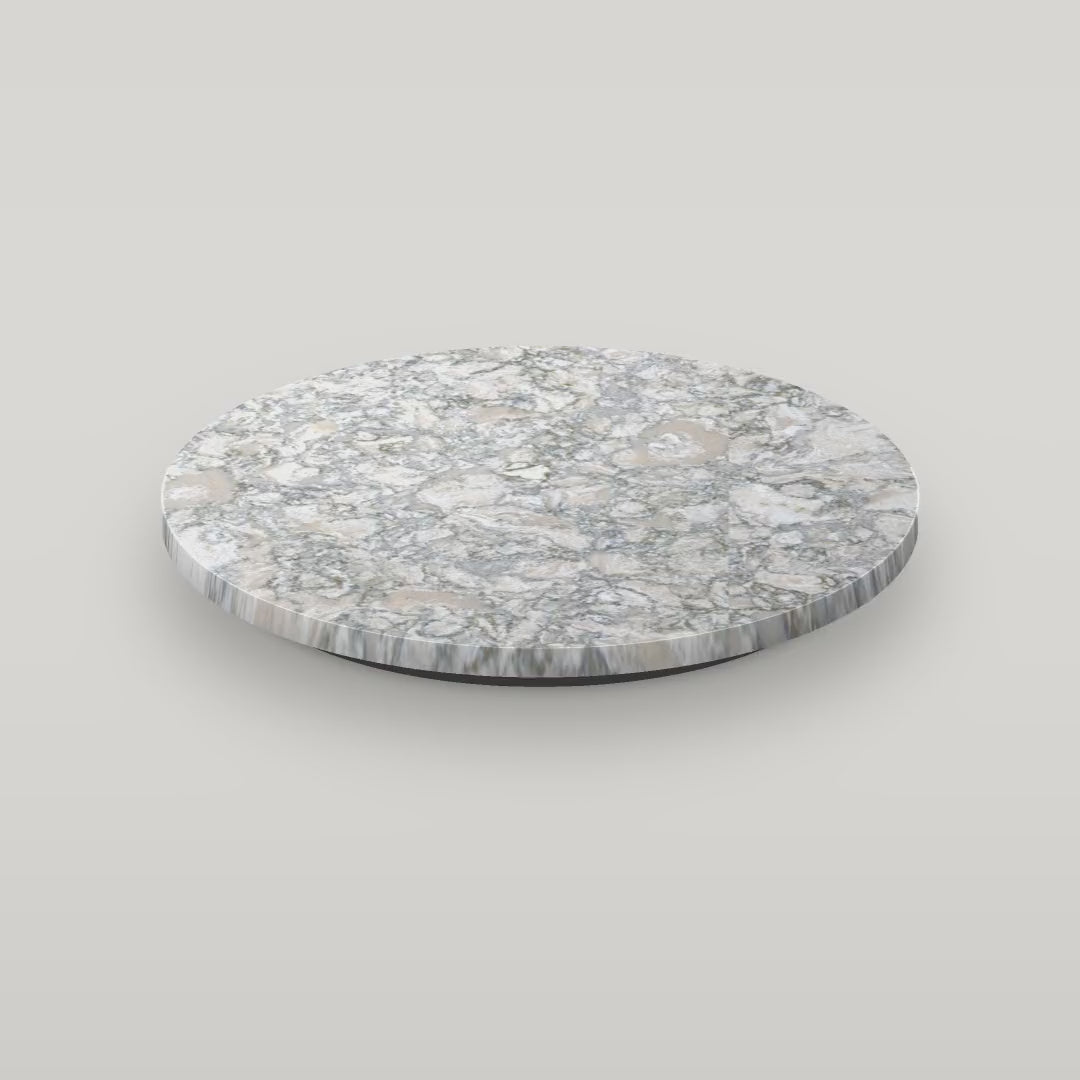 Quartz lazy susan in Berwyn spinning (digital color preview)