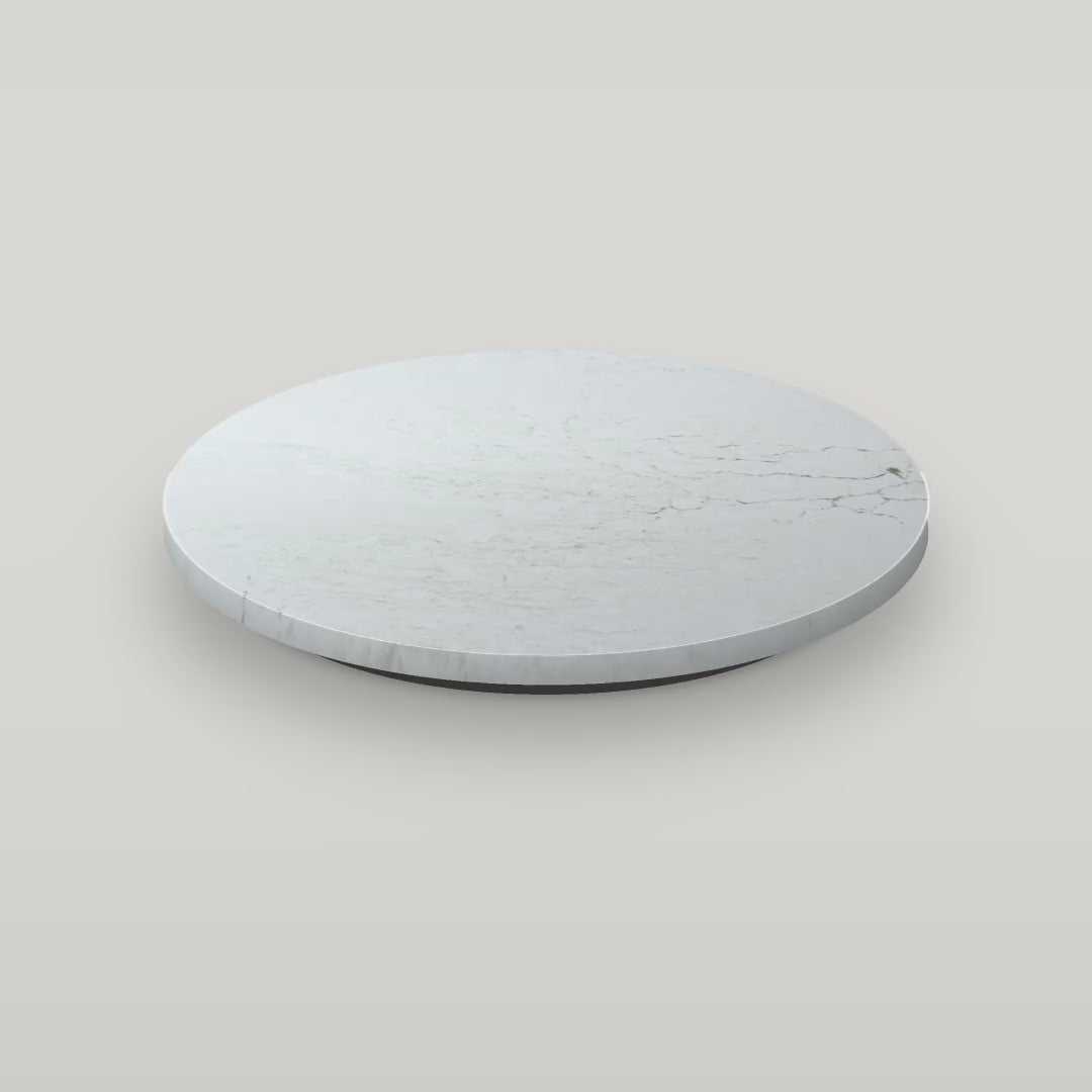 Quartz lazy susan in Macbeth spinning (digital color preview)