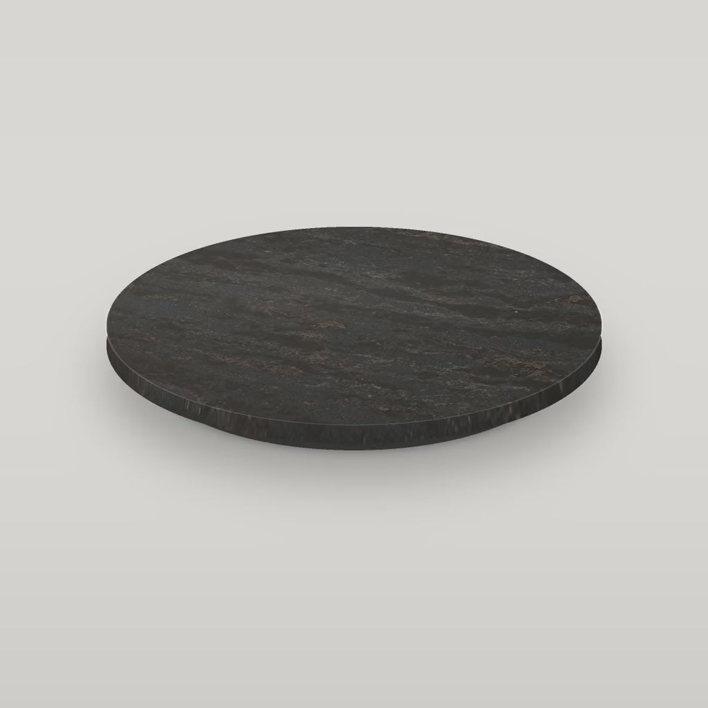 Quartz lazy susan in Remington Brass Satin spinning (digital color preview)