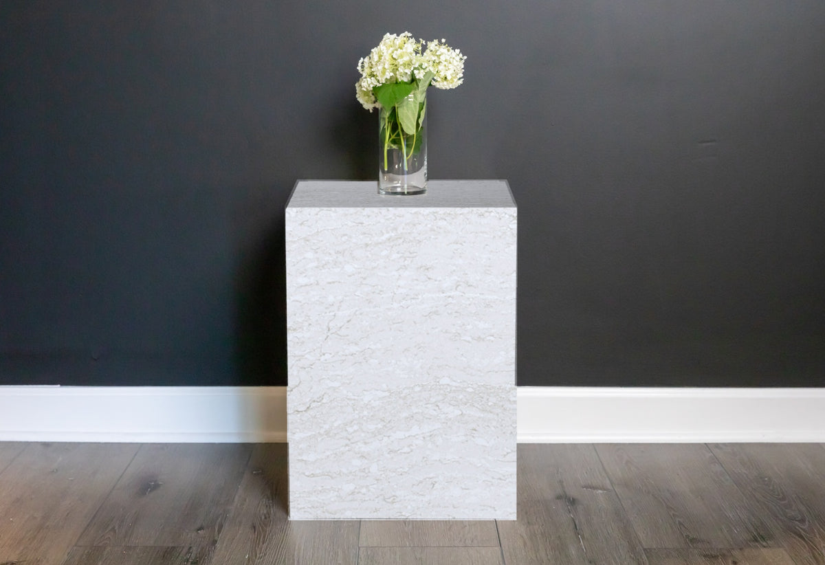 Stone plinth side table in Ironsbridge | Third Coast Stone