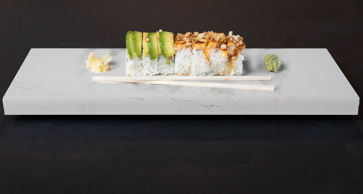 Quartz sushi tray in Celestia | Third Coast Stone
