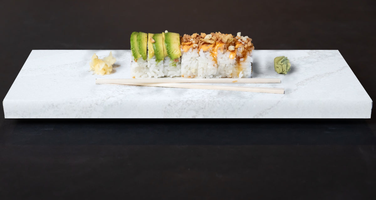 Quartz sushi tray in Everleigh | Third Coast Stone